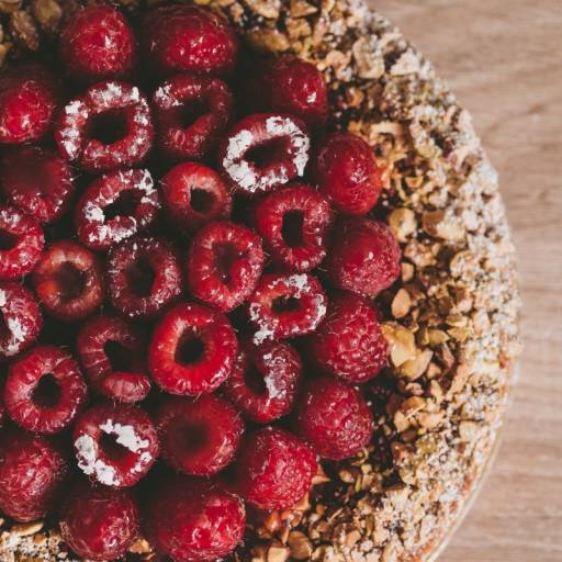 Tarte pistache framboise
