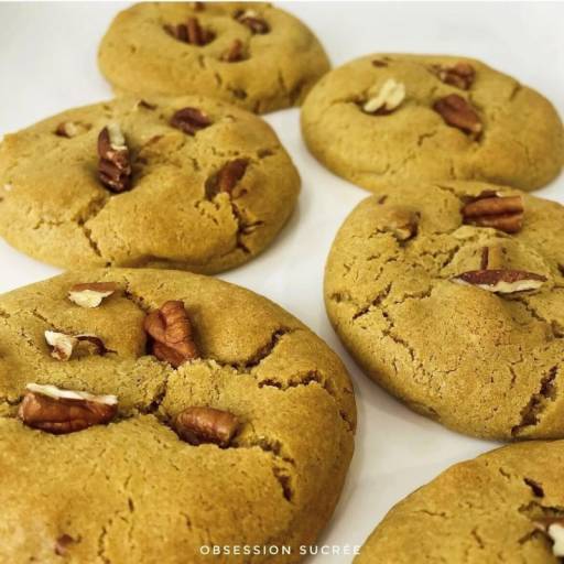 Cookies à la purée d'amande et noix de pécan