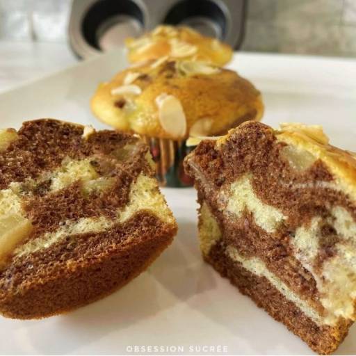 Muffins marbrés au mascarpone