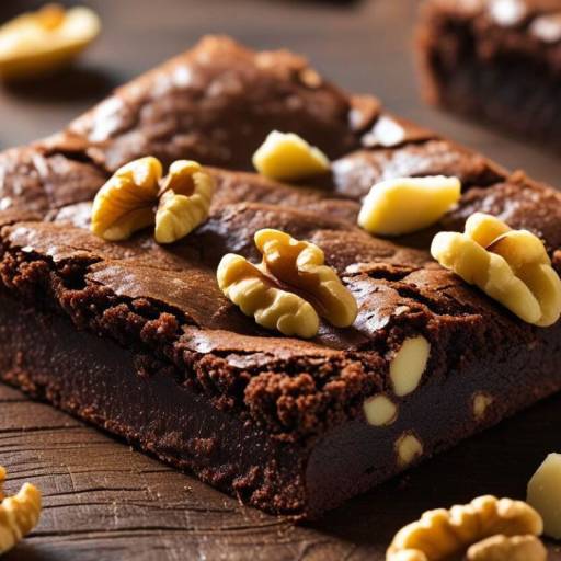 Brownie aux noix et à la purée d'amande
