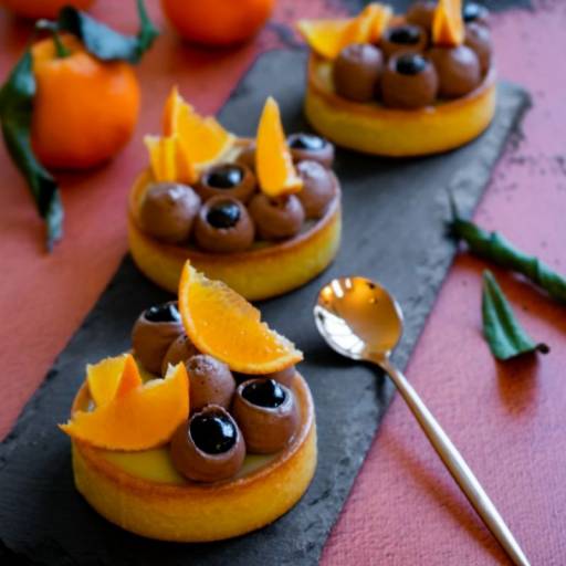 Tartelette pavot clémentine