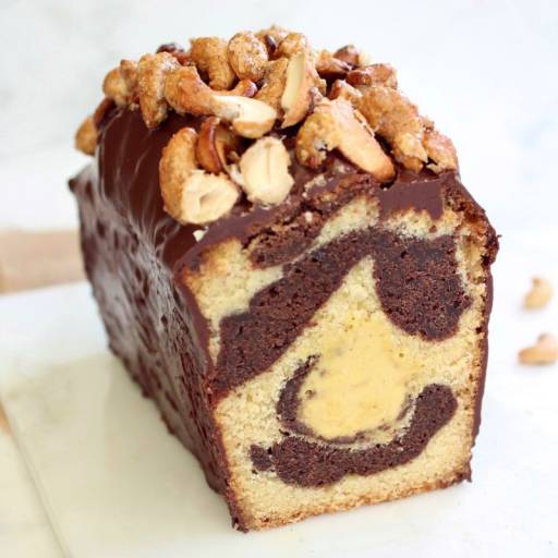 Cake marbré chocolat noix de cajou