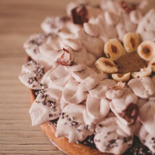 Tarte flocon chocolat praliné et noisette