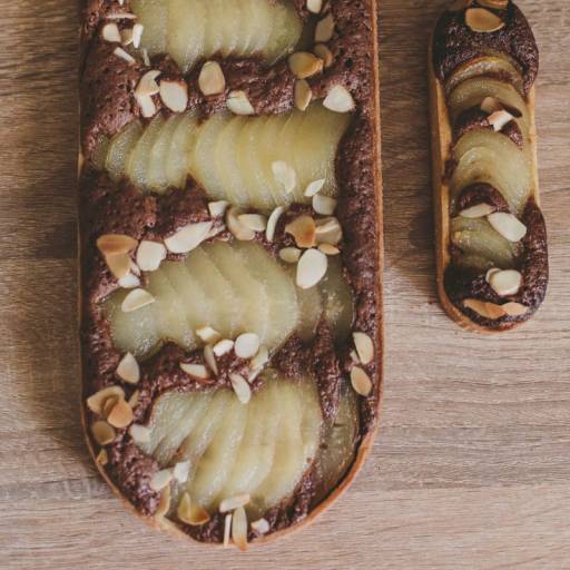 Tarte bourdaloue amande poire chocolat