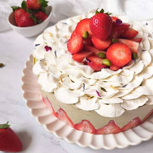 Fraisier à la pistache