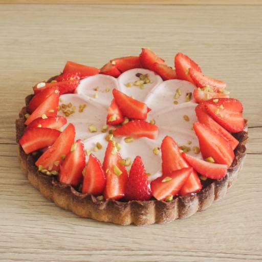 Tarte fraise pistache
