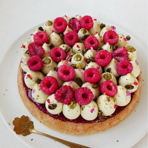 Entremets pistache framboise