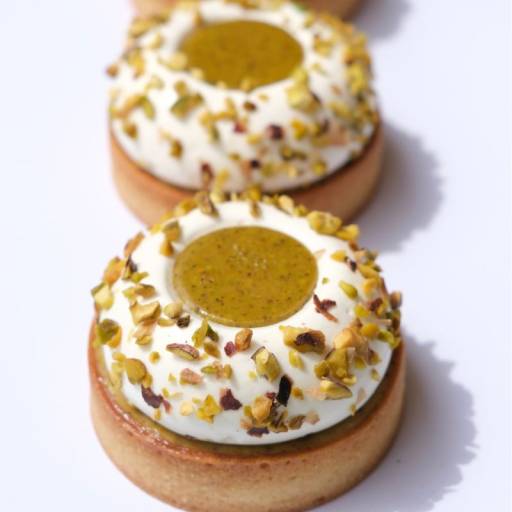 Tartelettes pistache fleur d'oranger