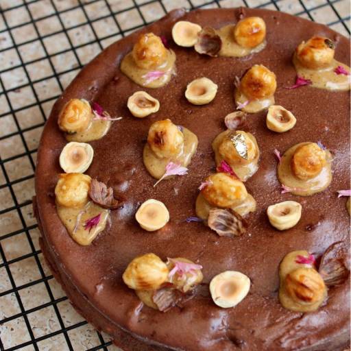 Fondant chocolat mascarpone praliné