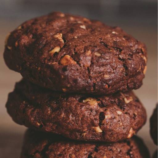 Cookies tout chocolat coeur praliné