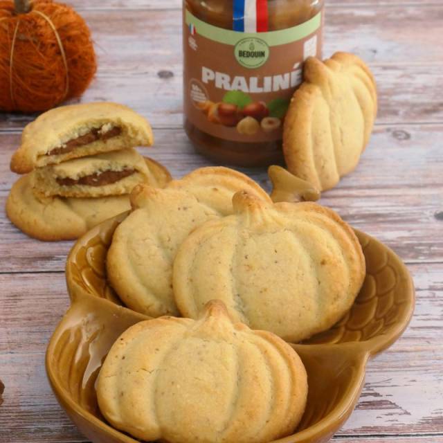 Sablés noisettes fourrés au praliné