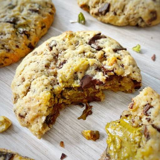 Cookie chocolat coeur pistache