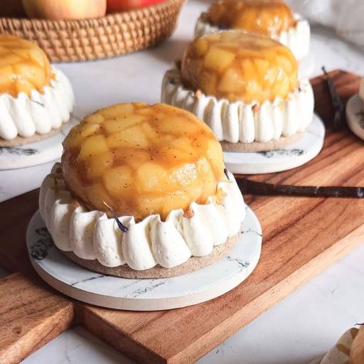 Entremet pomme caramel sarrasin