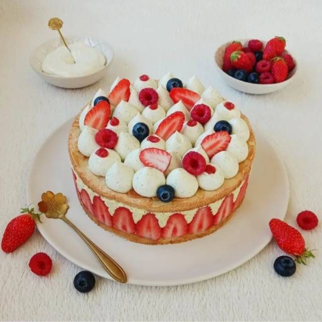 Fraisier à l'amande