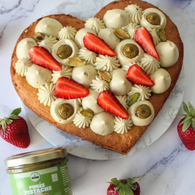 Tarte fraise pistache
