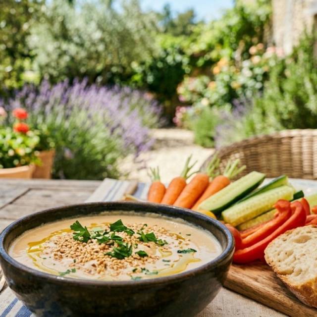 Crudités sauce sésame tahin