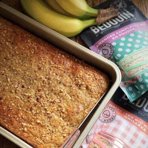 Gâteau banane noisette