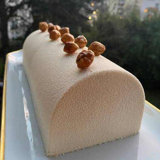 Bûche de Noël à la noisette